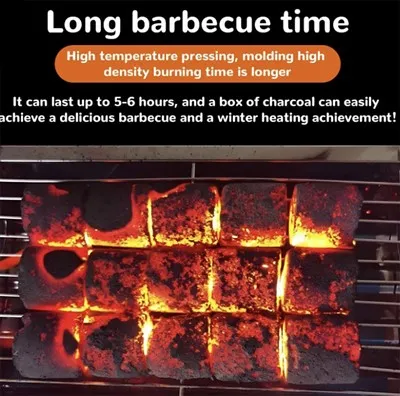 فحم الخشب، صديق للبيئة، طبيعي، خالي من الدخان، فحم الخيزران عالي الجودة للشواء